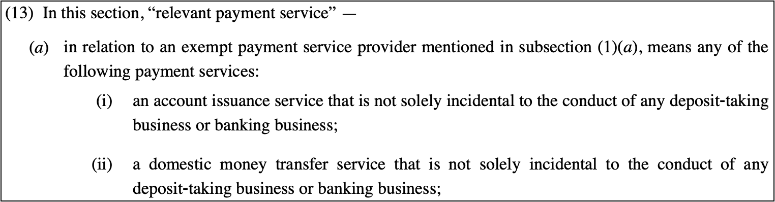 excerpt of a law formatted in hanging paragraphs